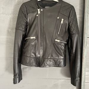 Anine Bing Leather Moto Jacket SIZE S